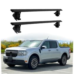 HawkstoneGroup 2Pcs Aluminum Alloy Lockable Crossbar fits for Ford Maverick 2022-2024 2025 Cross Bars Holder Car Roof Rail Rack Rooftop Luggage Cargo Carrier (Black)