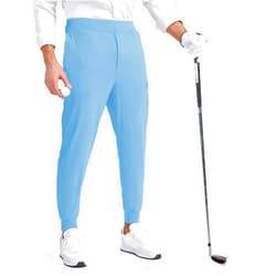 MOVEUP Mens Golf Pants Stretch Sweatpants Tapered Athletic Joggers Workout Pants with Zip Pockets