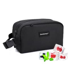 Cerbonny Cooler Bag Freezable Lunch Bag for Work School Travel,Leak-proof Small Lunch Bag,Small Insulated Bag For Kids 3+/Adults,Freezer Lunch Bags,Freezable Snack Bag,Black