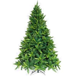 Potalay Artificial Christmas Tree Unlit 4,5,6,7.5 Feet Premium Hinged Spruce Full Tree(6 FT)