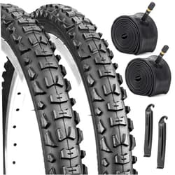Dioty 20x1.95/2.125 Road Bike Tire Set, 20 Inch 53-406/57-406 Folding Replacement Cruiser Bicycle Tire and Tube Combo with Levers, Puncture-Resistant 20