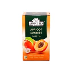 Ahmad Tea Black Tea, Apricot Sunrise Teabags, 20 ct (Pack of 6) - Caffeinated & Sugar-Free