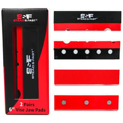 S&F STEAD & FAST Vise Jaws Covers Protectors, Soft Jaws for Bench Vise 6
