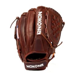 Nokona X2-V1250C Handcrafted X2 Elite Baseball and Softball Glove - Closed Web for Infield and Outfield Positions, Adult 12.5 Inch Mitt, Made in The USA