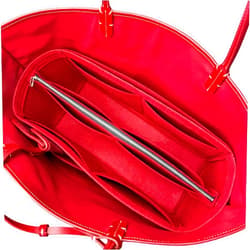 Divitize Premium Purse Organizer fits Goyard Anjou GM Bag Organizer Insert, Anjou PM Bag Insert, Waterproof Nylon Luxury Fabric, Perfect Fit Oval Shaped Silver Zipper (For Anjou PM, Sky Blue)