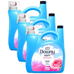Downy Ultra Laundry Liquid Fabric Softener (Fabric Conditioner), April Fresh, 140 fl oz, 190 Loads (Pack of 3)