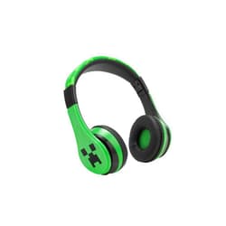eKids Minecraft Kids Bluetooth Headphones, Wireless Headphones with Microphone Includes Aux Cord, Volume Reduced Kids Foldable Headphones for School, Home, or Travel
