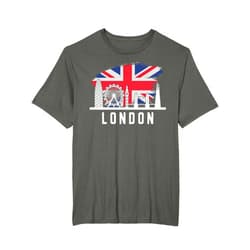 Big Cities Awesome Merchandise London Skyline England United Kingdom Souvenirs T-Shirt