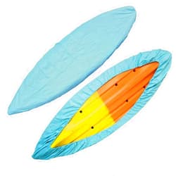 BHFRYU Canoe Storage Dust Cover, Professional Waterproof Kayak Storage Cover Tear Resistant Oxford Cloth Boat Cover for 2.1-6M Kayak Canoe