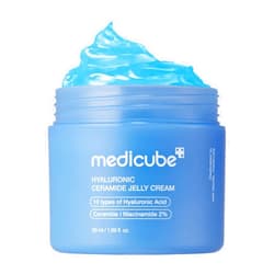 medicube Jelly Cream with Hyaluronic Acid | Daily Moisturizer for All Skin Types | Long-lasting Hydration with Hyaluronic Acid, Ceramides, Multi Peptides | Supports Skin's Natural Barrier | 1.69 fl.oz