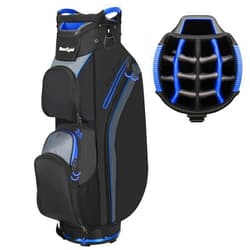 Beutyal Cart Golf Bag 15 Way Organizer Divider Top Golf Club Bags Lightweight Golf Cart Bags for Men Women with Cooler, Rain Cover