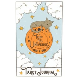 Pine Gulf Press Tarot Journal: A daily reading tracker & notebook | Track your 3 card draw, question & interpretation: Cat on World cover design
