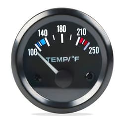 WATERWICH 2inch 52mm Water Temperature Gauge 100-250℉ Water Temp Thermometer Meter Kit DC12V for Ship Car Truck Vehicle Automotive Boat Marine