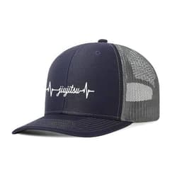 ShuDianhkqwe Jiu Jitsu Heartbeat BJJ Hat Adjustable Snapback Cap for Men and Women Baseball Cap