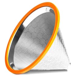 Willow & Everett Pour Over Coffee Dripper - Reusable Drip Cone Filter & Strainer - Paperless Filters