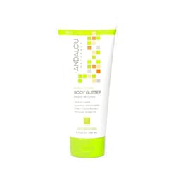 Andalou Naturals Body Butter, Kukui Cocoa Nourishing Body Cream, 8 Oz, Shea Butter, Cocoa Butter & Argan Oil for Dry Skin, Vegan