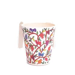 EMANUEL Yair Emanuel Bamboo Hand Washing Cup for Netilat Yadayim Traditional Jewish Judaica (Birds NYO-2)