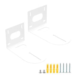 Sumnacon PTZ Camera Bracket 2 Pcs White Universal PTZ Camera Mount Bracket Compatible with for Various PTZ Cameras Solid Metal Wall Mounting PTZ Camera Bracket with Screws for Office,Church