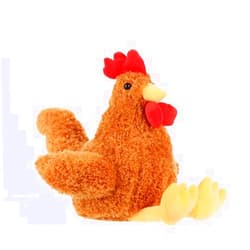 Apricot Lamb Toys Plush Ginger Rooster Stuffed Animal Soft Cuddly Perfect for Child (Ginger Rooster,10Inches)