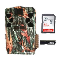 Browning Trail Cameras Browning Patriot Trail Game Camera Bundle Includes 32GB Memory Card and J-TECH Card Reader (24MP) | BTC-Patriot-FHD