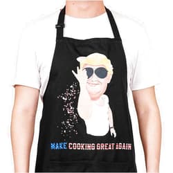 Generic Funny Apron for Men, 100% Cotton Canvas BBQ Aprons with Pockets Adjustable Neck Strap for Grilling, Cooking, Chef, Kitchen, Funny Christmas Gifts for Dad, Husband, Boyfriend, Brother - Black