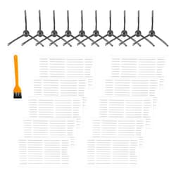 ilovelife Replacement Filter & Brush Accessories Compatible with ILIFE V3s, V3s pro, V5s, V5s pro Robot Vacuum Cleaner, 10 Filters + 10 Side Brushes