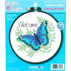 Dimensions 73147 Needlecrafts Counted Cross Stitch, Welcome Butterfly