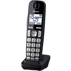 PANASONIC Additional Cordless Phone Handset for use with KX-TGE4x Series Cordless Phone Systems - KX-TGEA40B (Black)