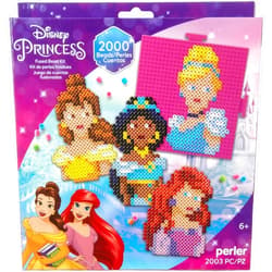Perler Disney Princesses Fused Bead Craft Activity Kit, Includes 5 Patterns, Finished Project Sizes Vary, Multicolor 2003 Pieces