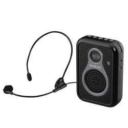 HW HAOWORKS HaoWorks Portable Lightweight Mini Voice Amplifier and Wired Headset Microphone with Speaker for Teachers 10W Rechargeable Wearable Personal PA Loudspeaker for Instructor,Tour Guide,Classroom