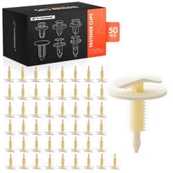 A-Premium 50PCS Trim Panel Retainer Clips - Compatible with Ford Crown Victoria, Fairmont & Lincoln Town Car & Mercury Colony Park & More - Auto Car Nylon Push Pin Fastener - Fits for 0.31 inch Hole