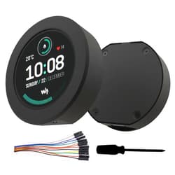 Wonrabai ESP32-S3 Development Board with 1.28inch IPS Round Touch LCD 240x240 Resolution and with CNC Metal Case, Accelerometer and Gyroscope Sensor, Supports W-i-F-i/Blue-Too-th