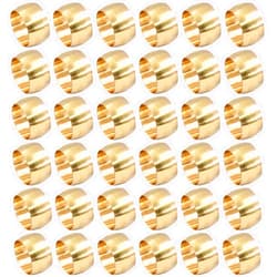 Bonsicoky 50 Pcs Brass Compression Fitting Ferrule Sleeve, 5/16