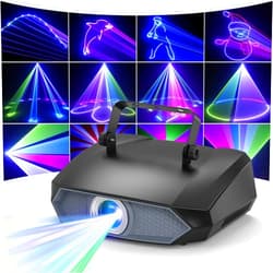 TCQQ DJ Laser Light for Party, 3D Animation Laser Machine,Multiple Control Functions,Support Manual Graffiti, Text Playback, and Personalized Programming,Suitable for DJ Parties, KTV Bars and Events