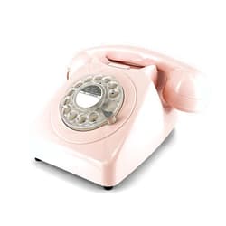 FêteFone FeteFone The Mod Vintage Audio Guest Book Phone, Unique Voicemail Message Recorder Guestbook Alternative for Wedding, Bridal Shower, Birthday Party, Baby Shower, Anniversary, Engagement, Pink