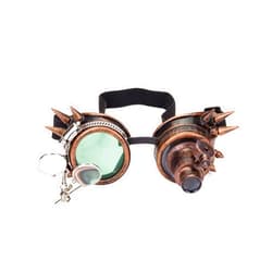 FOCUSSEXY Kaleidoscope Glasses Rave Crystal Prism Steampunk Goggle Fashion