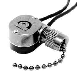 DAYONE Ceiling Pull Chain Switch ZE-109M Zing Ear Metal Pull Chain Light Switch ON-Off Pull Chain Switch Ceiling Fan Lamp Light Switch (Black Bronze)