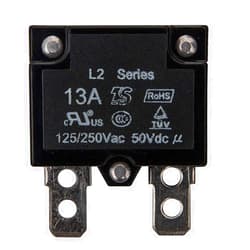 Jiaruixin 2Pcs 13A 125/250Vac 50Vdc Automatic Reset Relay Fuse Therma Switch Circuit Breaker Current Overload Protector Children Ride On Toy Car Accessories
