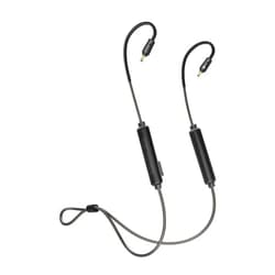 MEE audio BTC2 Bluetooth Wireless Adapter Cable for MX Pro Series and M6 Pro in-Ear Monitors with Qualcomm aptX and aptX Low Latency, Bluetooth 5.0, IPX5 Sweat Resistance, Microphone, Remote, Black