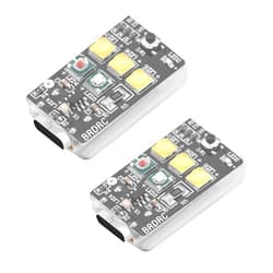 HeiyRC 2PCS Drone Strobe Night Light,FAA Flight Anti Collision Rechargable Mini Led Lighting Lamp for DJI Mini 4K Avata 2 Mavic 3 Pro Mini 4 Pro Mini 3 Pro Air 3 2S Mavic Mini 2 SE Mavic 3 Classic Accessory