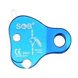 SOB Climbing Fall Protection Belay Device Ascender Protect Aluminum Magnesium Alloy Climbing Ascent Rope Grip Clamp for Mountaineering Rock Climbing Downhill Operations and Rescue