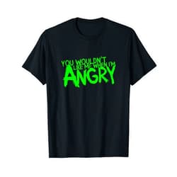 Geeky Goodies You Wouldn't Like Me When I'm Angry T-Shirt