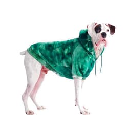 Spark Paws Dog Hoodie - Premium Quality, Buttery Soft, Superior Comfort and Fit, Calming Fleece Interior, Suitable for All Breeds -Green Skydye, XL