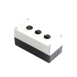 BCMCBV 3P Three Holes Push Button Control Switch Box 22mm Diameter Waterproof Electrical Accessory White Gray Black