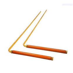 MYDEAL PRODUCTS Solid Copper and Brass Dowsing Rods with Smooth Movement for Tracing Spiritual Energy Chi, Ghost Hunting, Water Divining, Finding Gold, Locating Lost Items or Answering Questions!