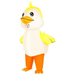 M MH ZONE Inflatable Duck Costume for Adult(Kids) Funny Halloween Costumes Cosplay Fantasy Blow up Costume