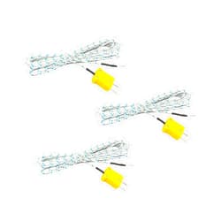 Xnrtop K Type Mini-Connector Thermocouple Temperature Probe Sensor K Type Thermocouple Wire Temperature Sensing Line Measure Range -40 to 400 Celsius, Compatible with TM902C/ TES1310 (1 Meter)