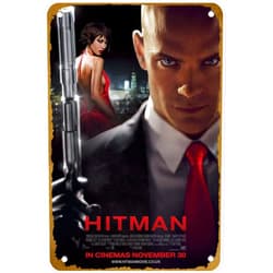 KNIOIL Hitman (#3 of 4) 2007 Poster Vintage Metal Tin sign Logo Family Club Bar Cafe Bedroom Art Wall Decoration Gift 8x12 inches