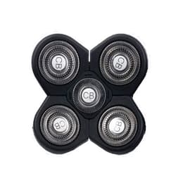 The Cut Buddy Replacement Shaver Head, Universal Rotary Wet & Dry 5-Blade Head for Coarse Hair, Skull, Face, Body, Arms, Legs, Back, Chest, 1 Unit