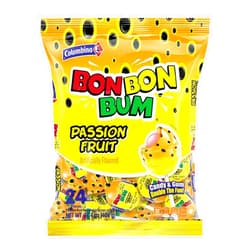 Colombina Bon Bon Bum Lollipops Tropical Passion Fruit Flavor, 24 Count (Pack of 1)